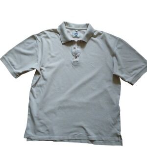 90's Vintage VUARNET FRANCE,Beige, Polo Short, 100% Cotton Size Large
